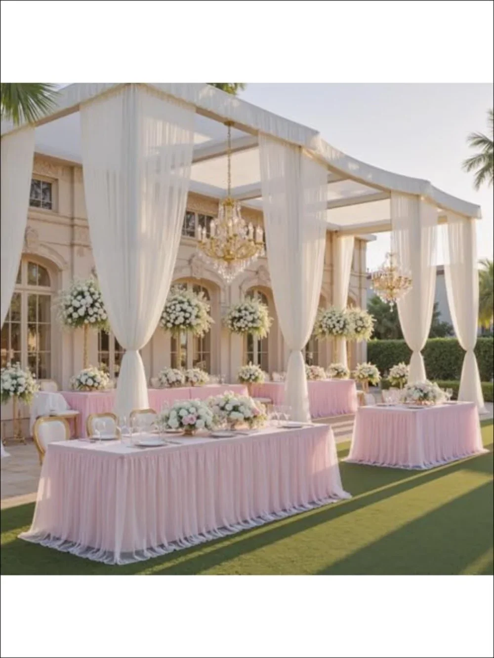 N/A tulle tablecloth